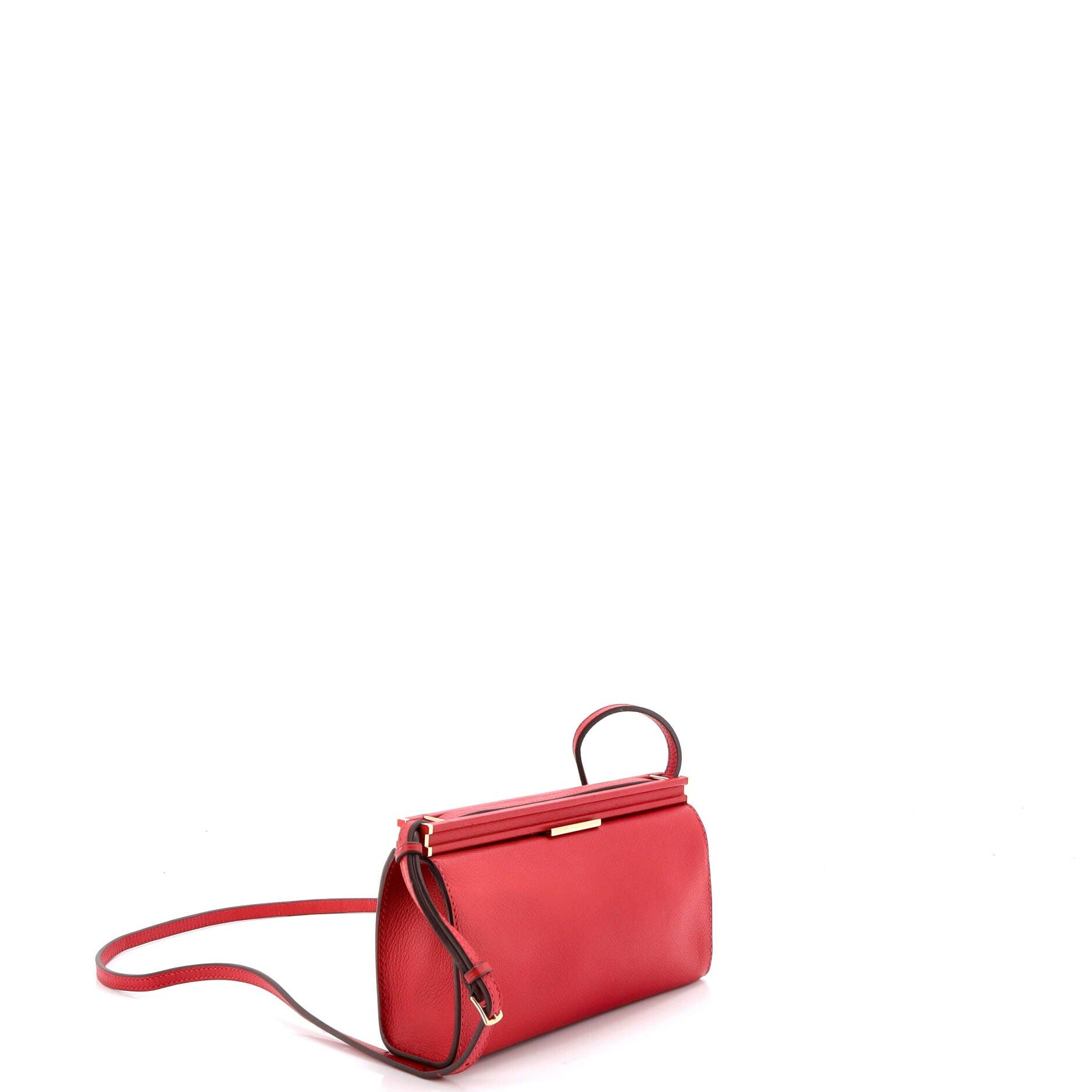 Pre-Owned Hermes Clic-H Shoulder Bag Evercolor 21, Alternate, color, Rouge Piment