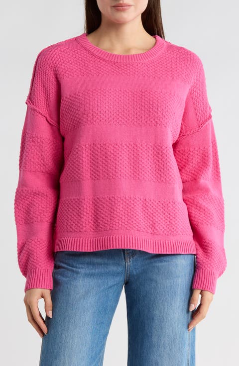 Texture Stripe Pullover Sweater