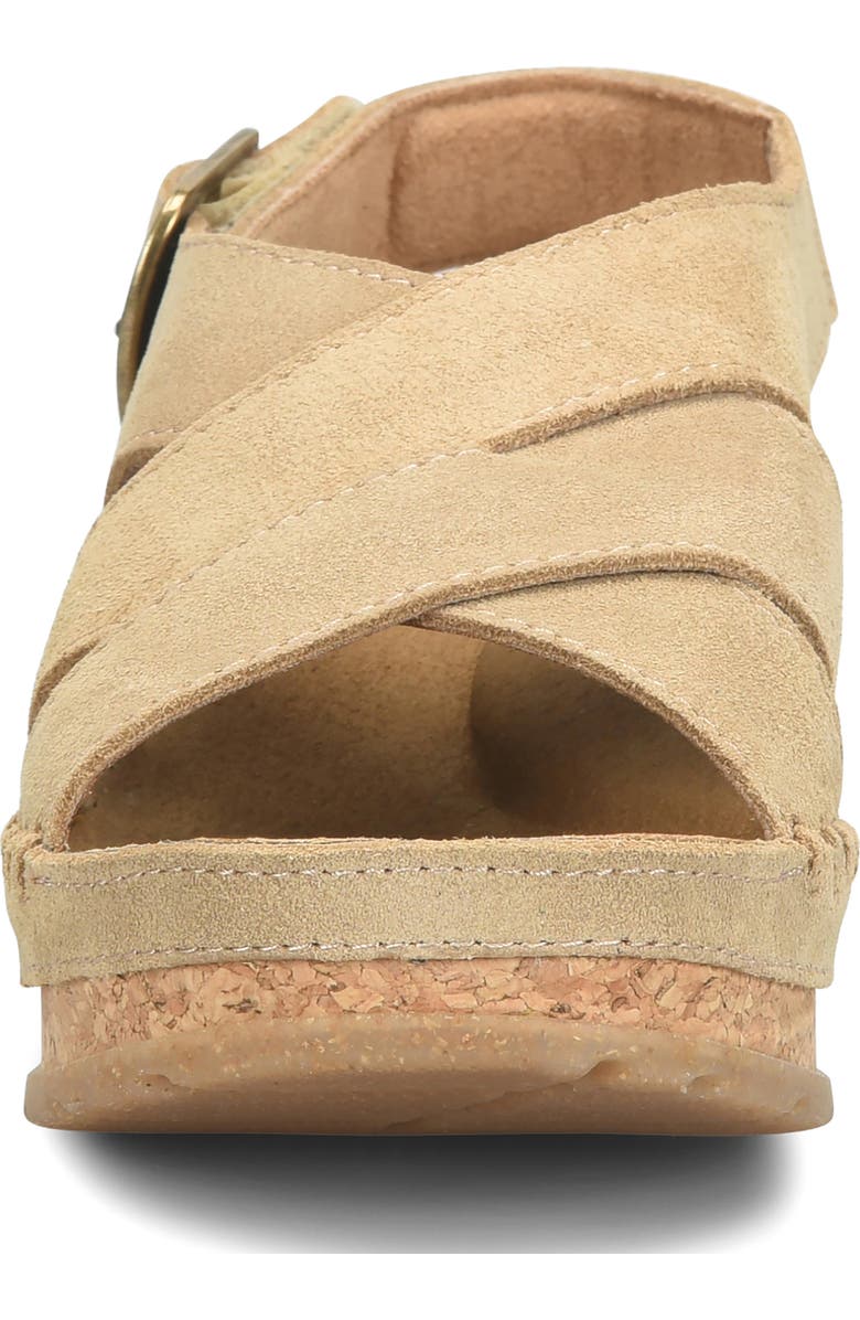 Børn Kavala Wedge Sandal, Alternate, color, Natural Suede