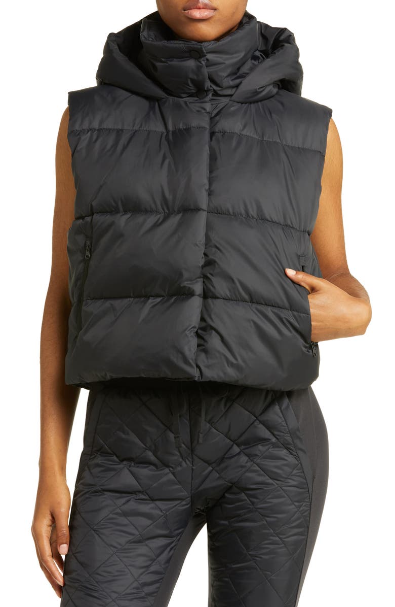 Alo Gold Rush Hooded Puffer Vest, Alternate, color, 