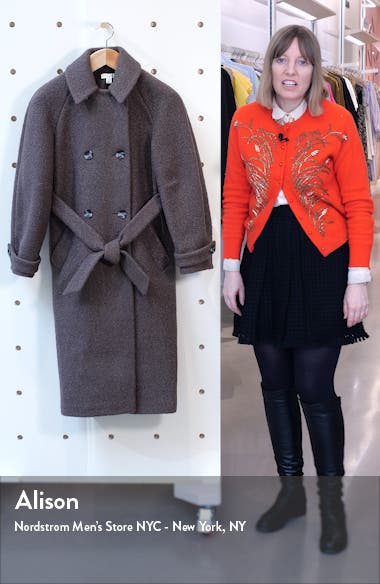 Topshop Arin Bouclé Trench Coat Nordstrom