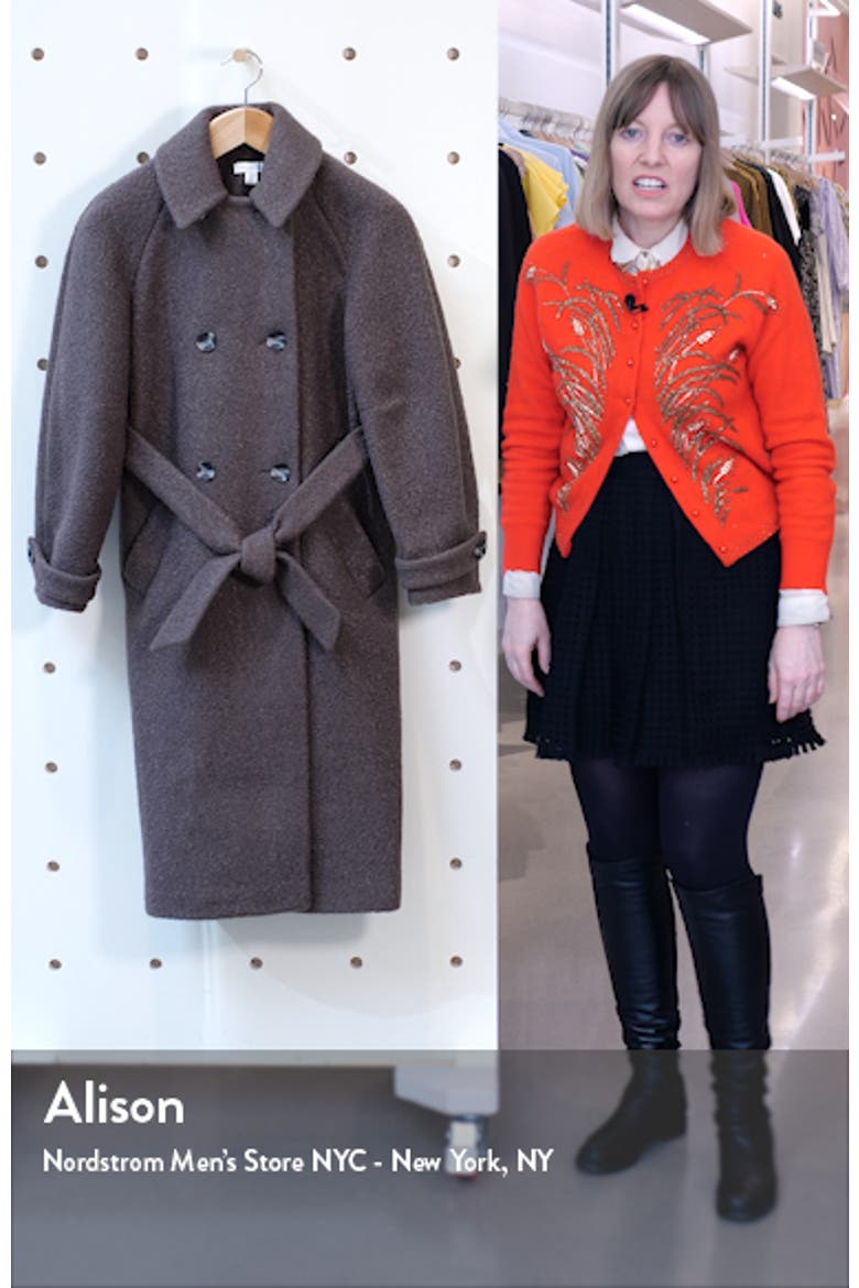 Arin Bouclé Trench Coat video