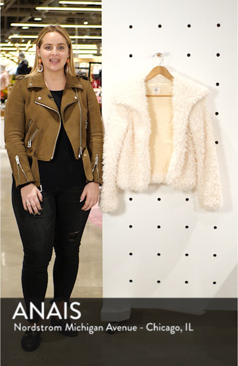 Fur Keeps Faux Fur Crop Jacket, sales video thumbnail