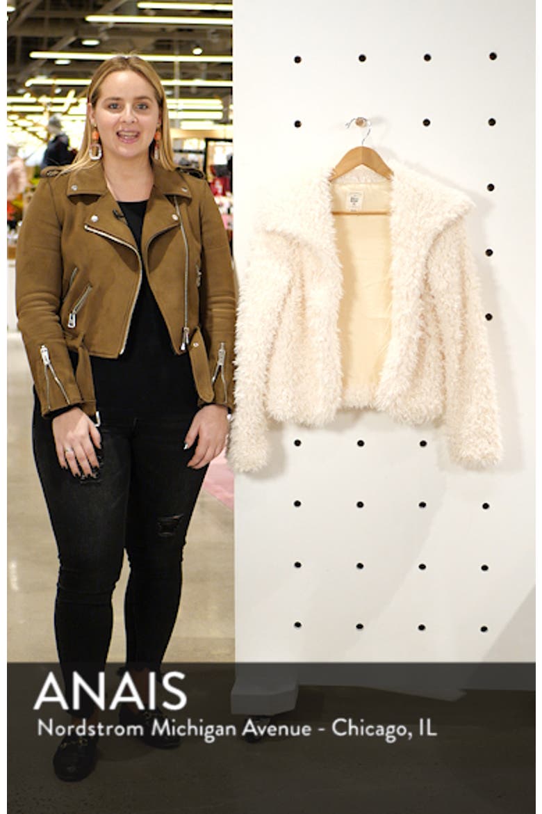 Fur Keeps Faux Fur Crop Jacket video