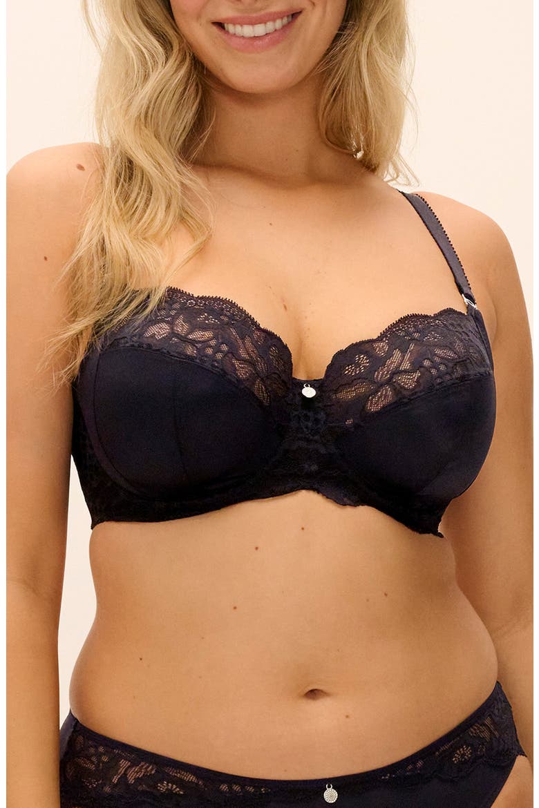 Reflect Underwire Side Support Bra, Main, color, BLACK