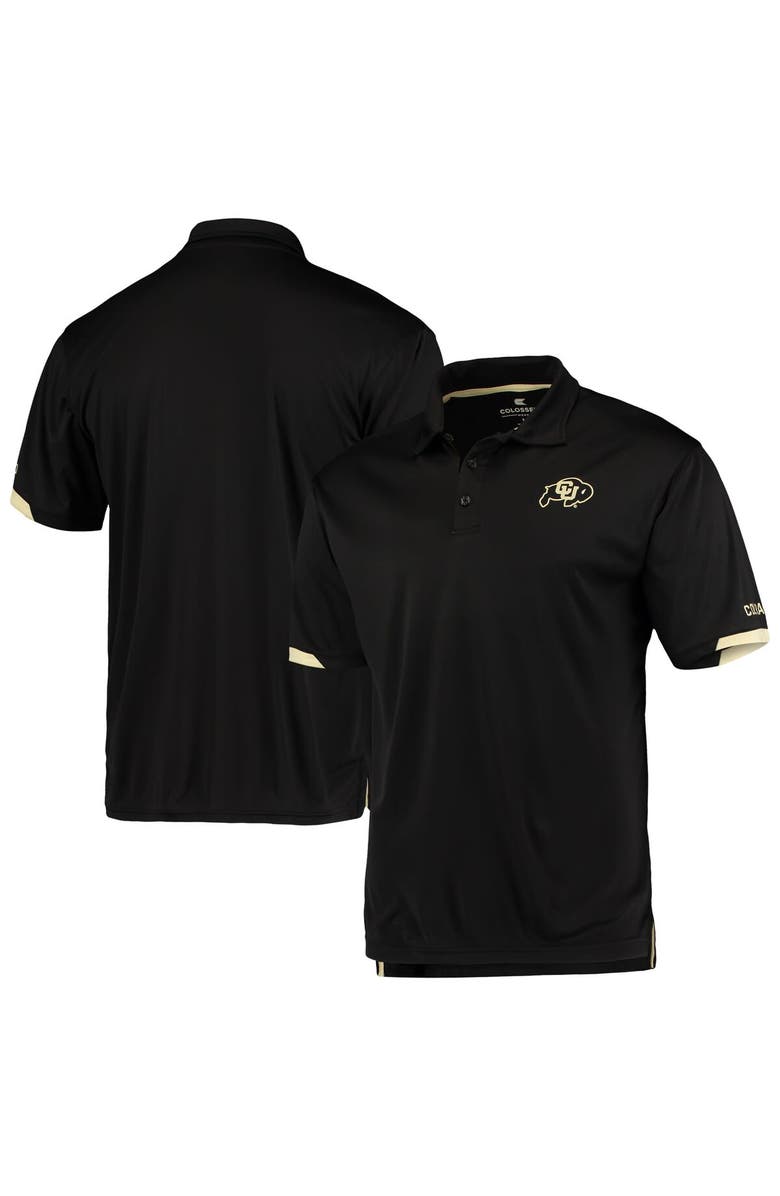 COLOSSEUM Men's Colosseum Black Colorado Buffaloes Santry Lightweight Polo, Main, color, Black