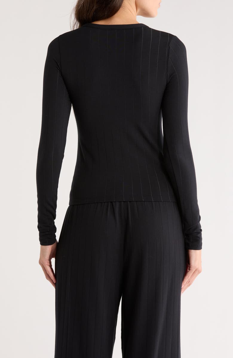 SAVAGE X FENTY Sleek Stitch Sleep Henley, Alternate, color, Oxford