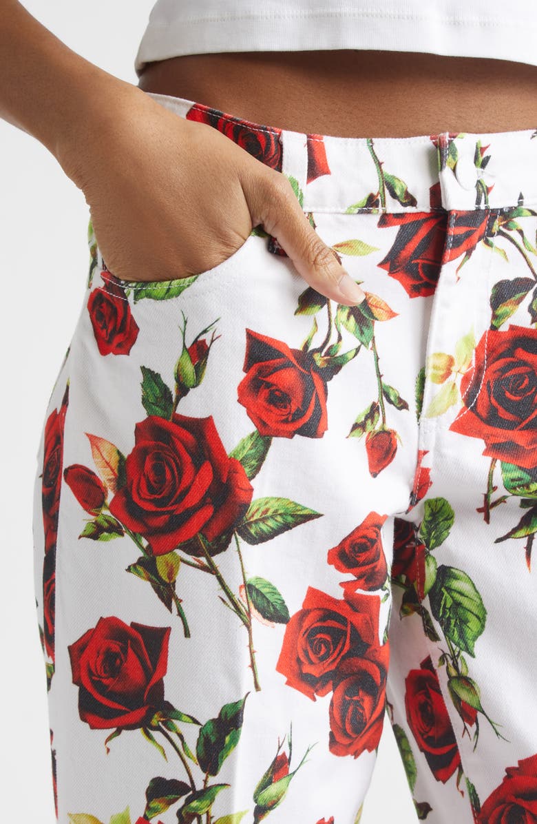 L'AGENCE Blaine Crop Stovepipe Jeans, Alternate, color, Butterfly Jungle