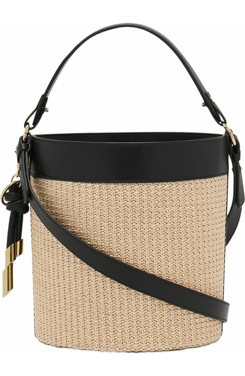 Lanvin Séquence Raffia Bucket Bag, Alternate, color,