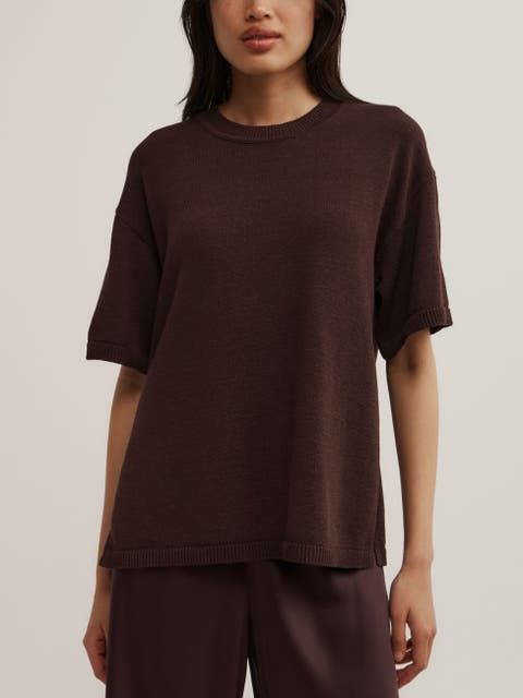 Relaxed Knit T-Shirt
