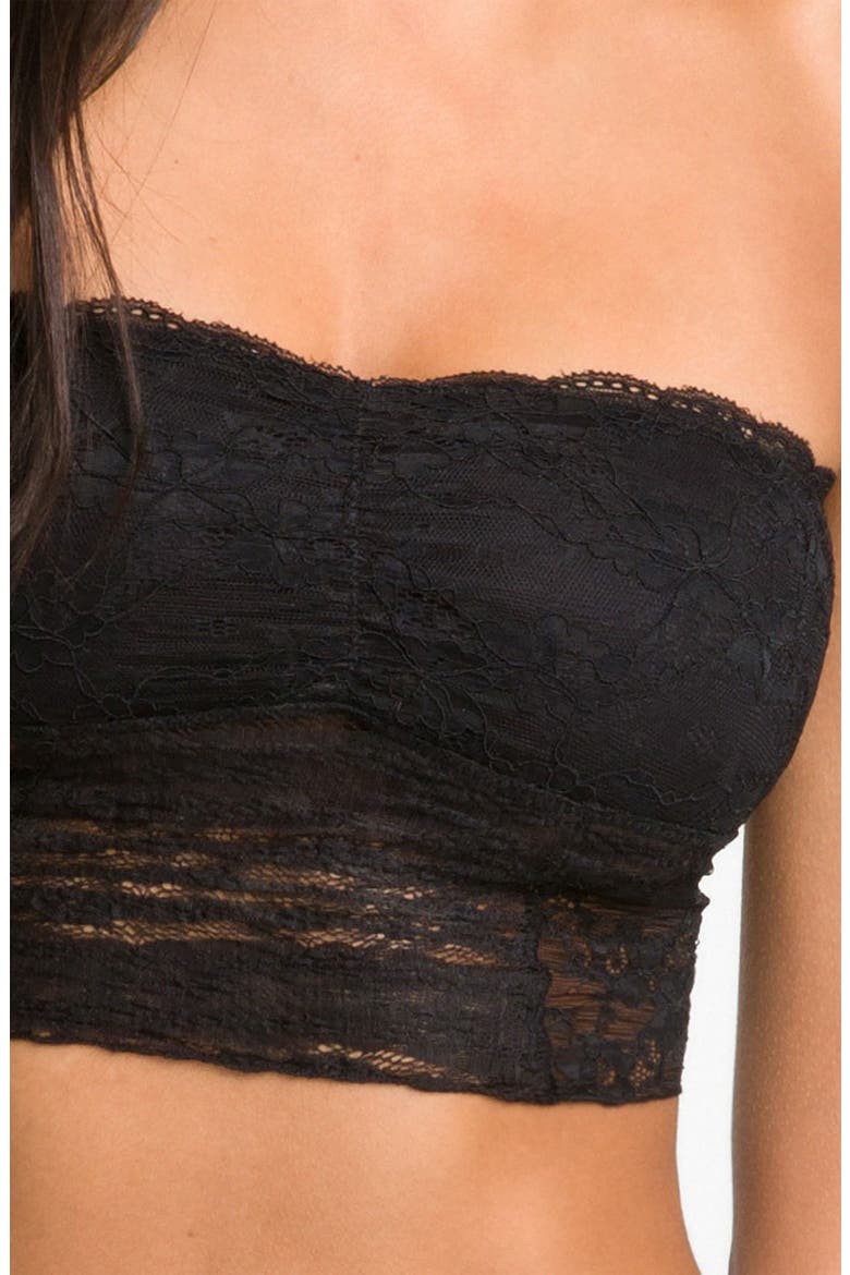 Galloon Lace Bandeau, Alternate, color, DNU BLACK