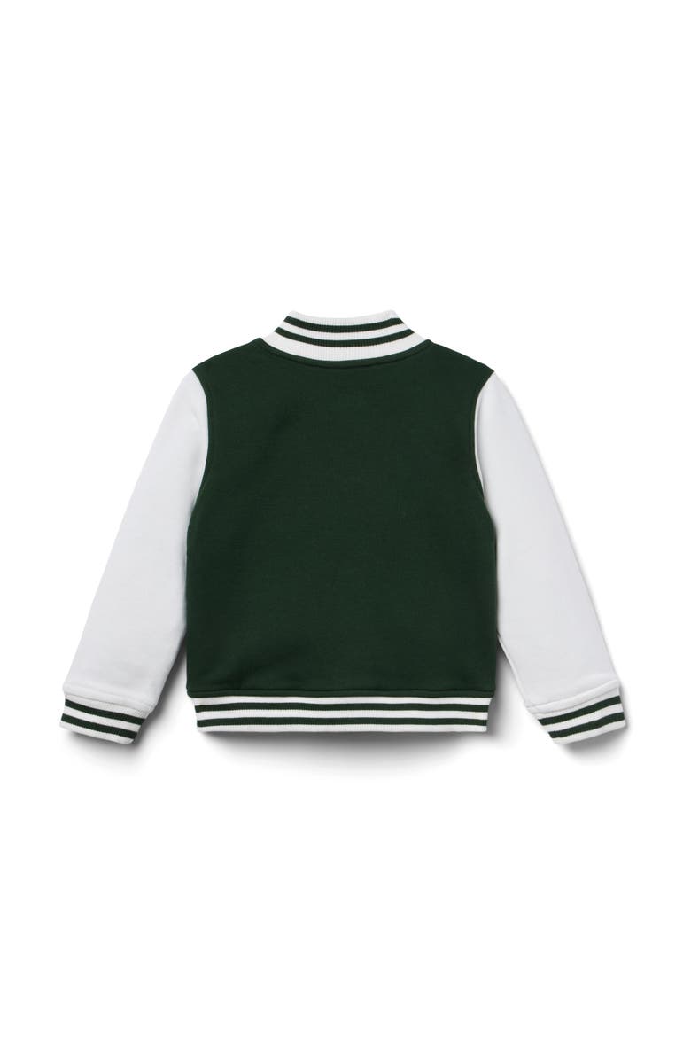 Janie and Jack The Classic Bomber Jacket, Alternate, color, Green