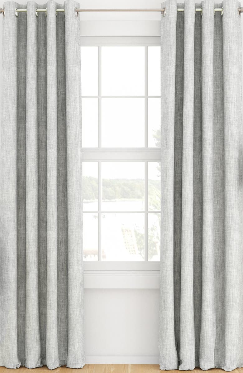 HOMESPUN Set of 2 Blackout Curtain Panels, Main, color, Light Gray