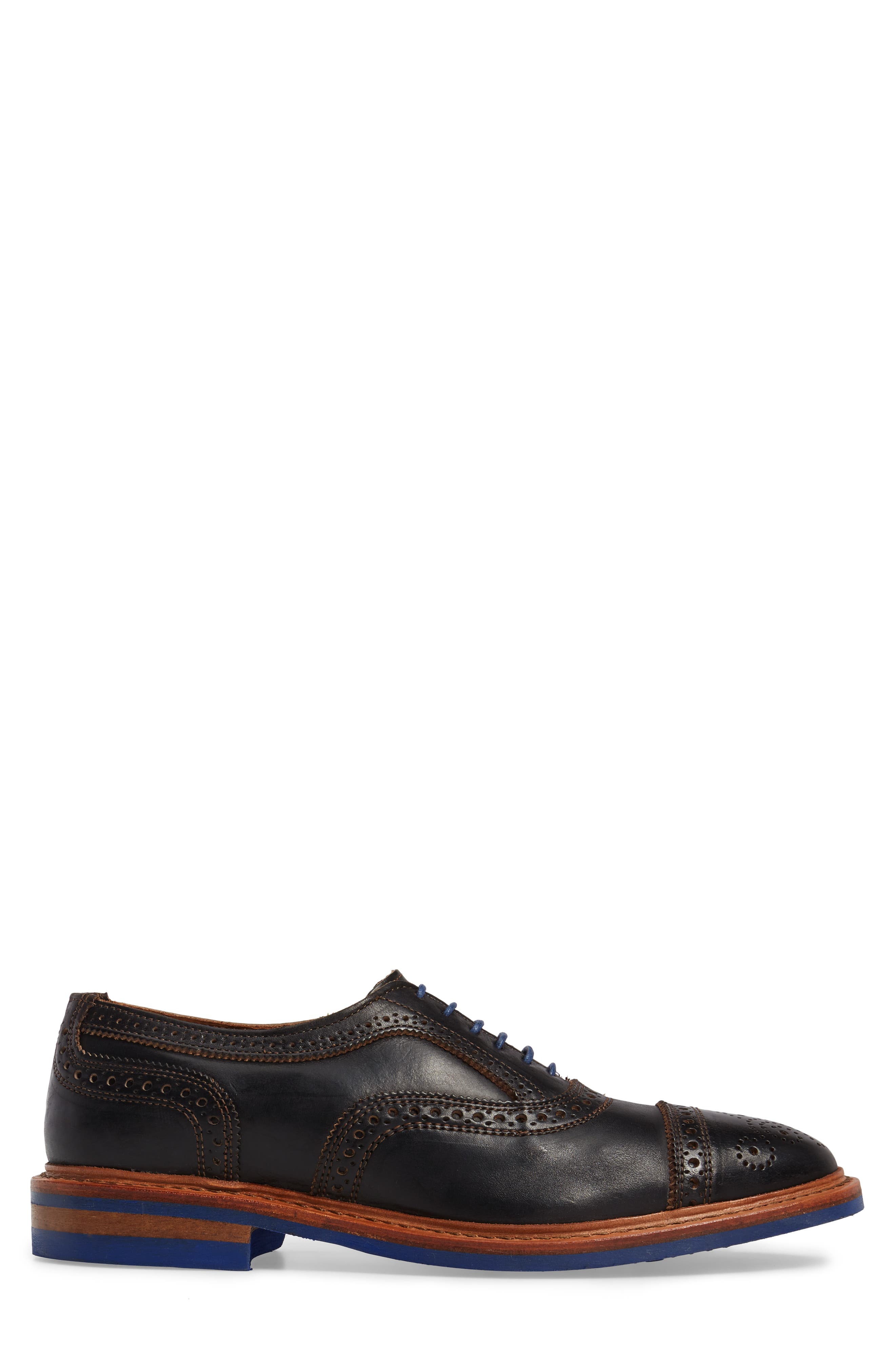 Allen Edmonds Strandmok Cap Toe Oxford, Alternate, color, Black