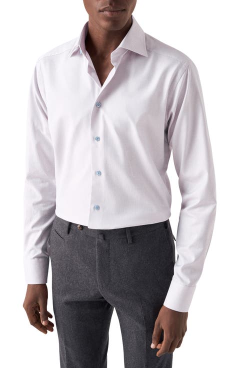 Slim Fit Dobby Dress Shirt (Regular & Big)