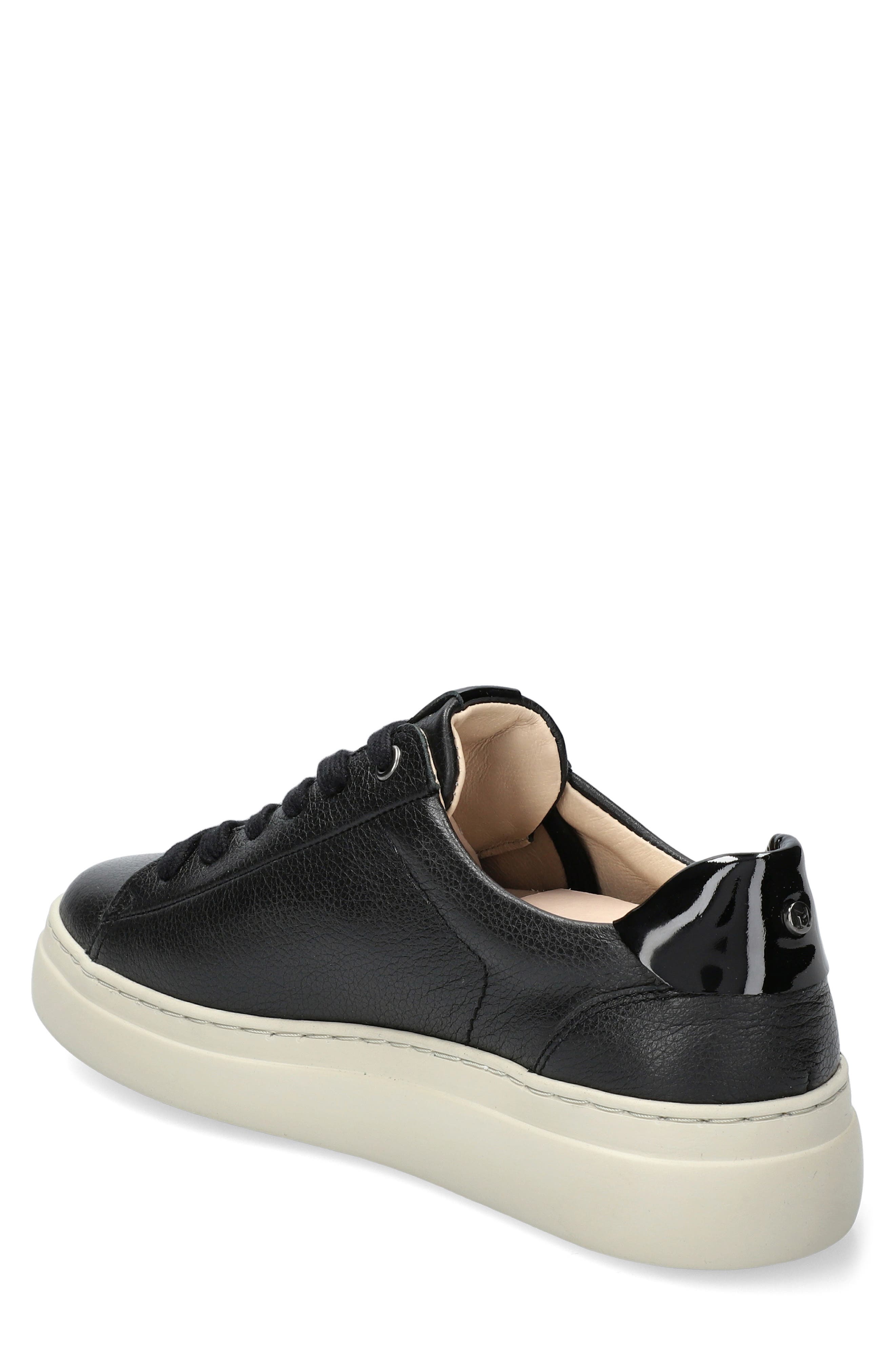 Dotty Lace-Up Sneaker, Alternate, color, BLACK