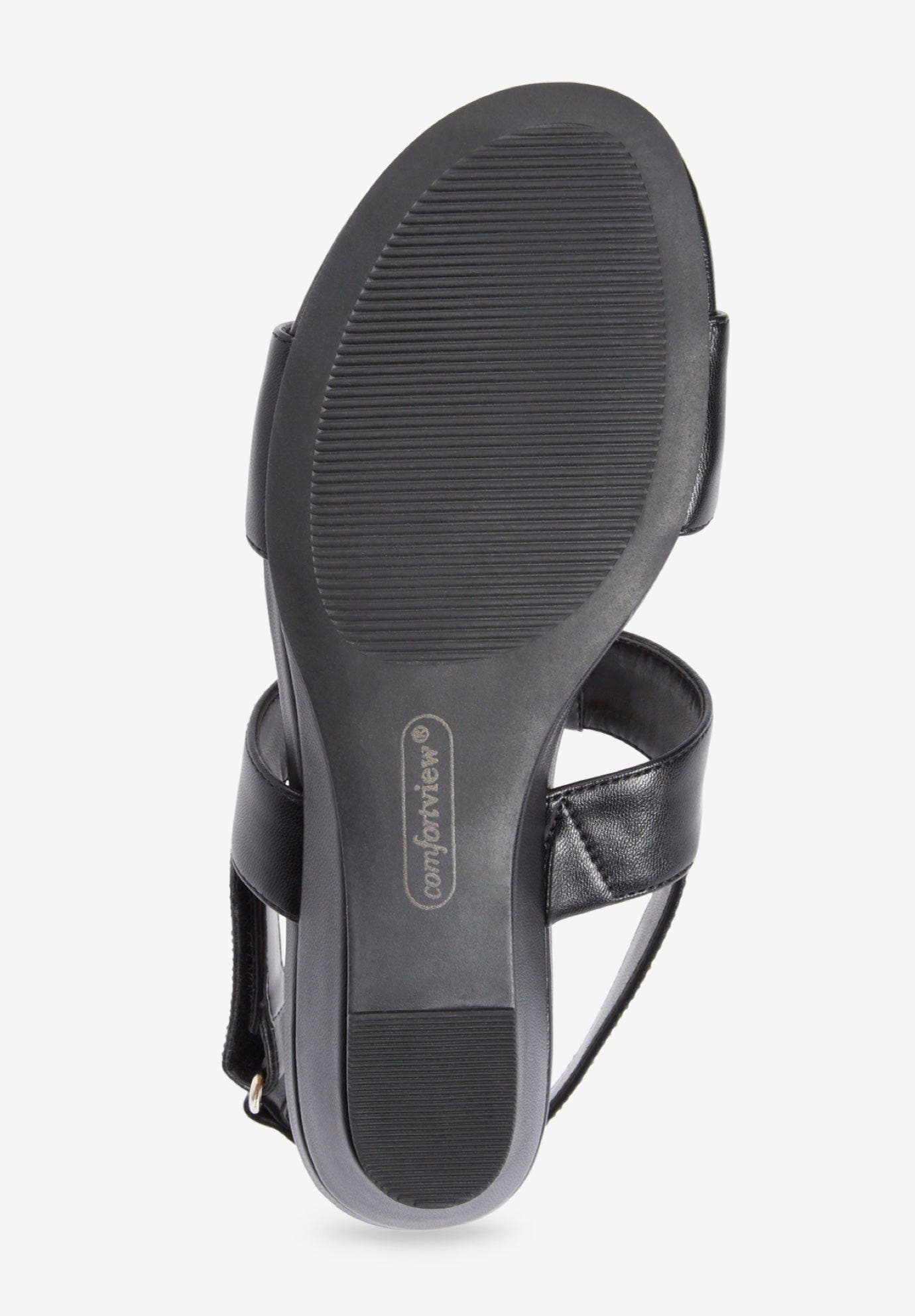 Comfortview The Lila Sandal, Alternate, color, Black