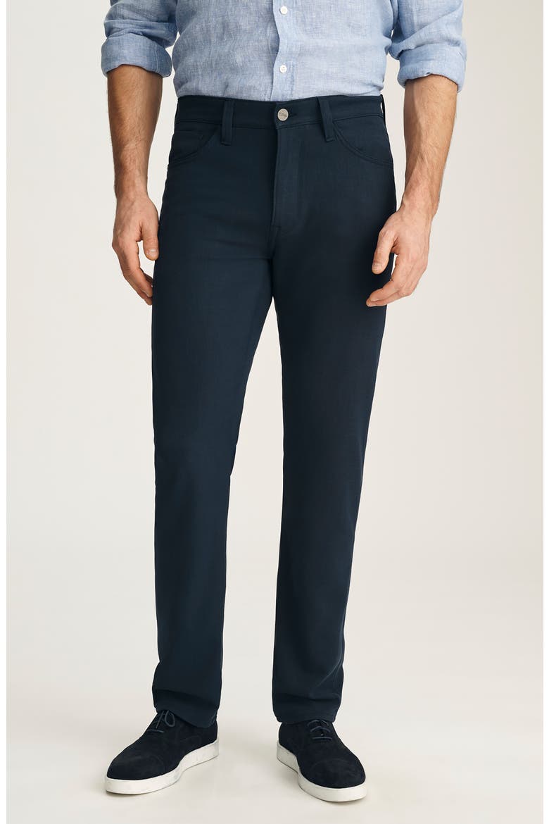 Courage Straight Leg Twill Pants, Main, color, DEEP OCEAN CROSS TWILL
