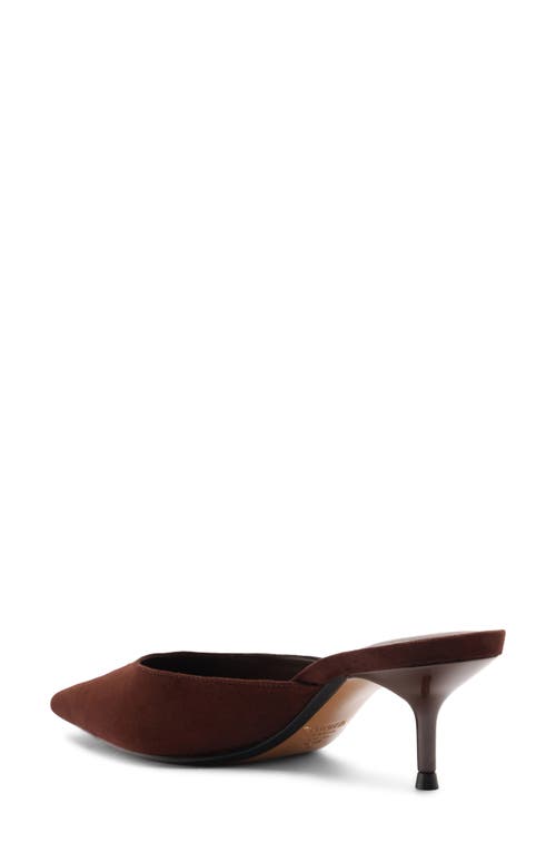 Schutz Julie Pointed Toe Mule In Brown