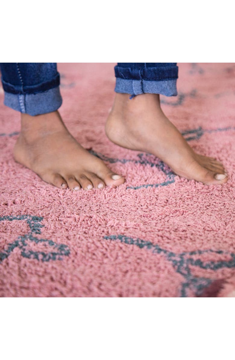 Lorena Canals Washable Rug English Garden Ash Rose, Alternate, color, Rose