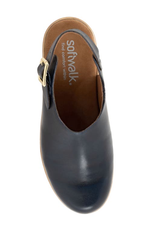 Softwalk ® Fairbanks Slingback Platform Clog In Navy