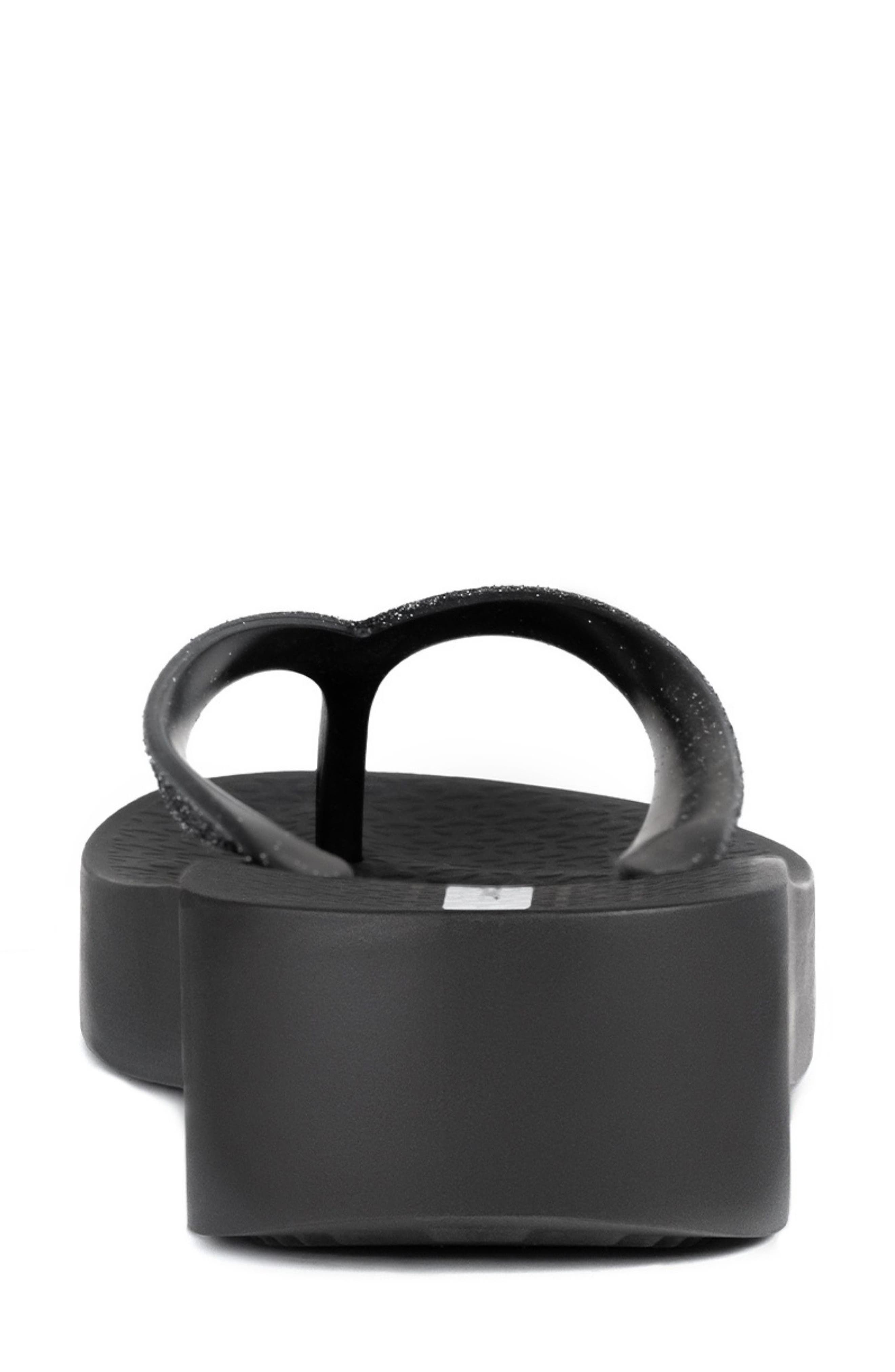 Ipanema Ipa Glitter Wedge Flip Flop, Alternate, color, 