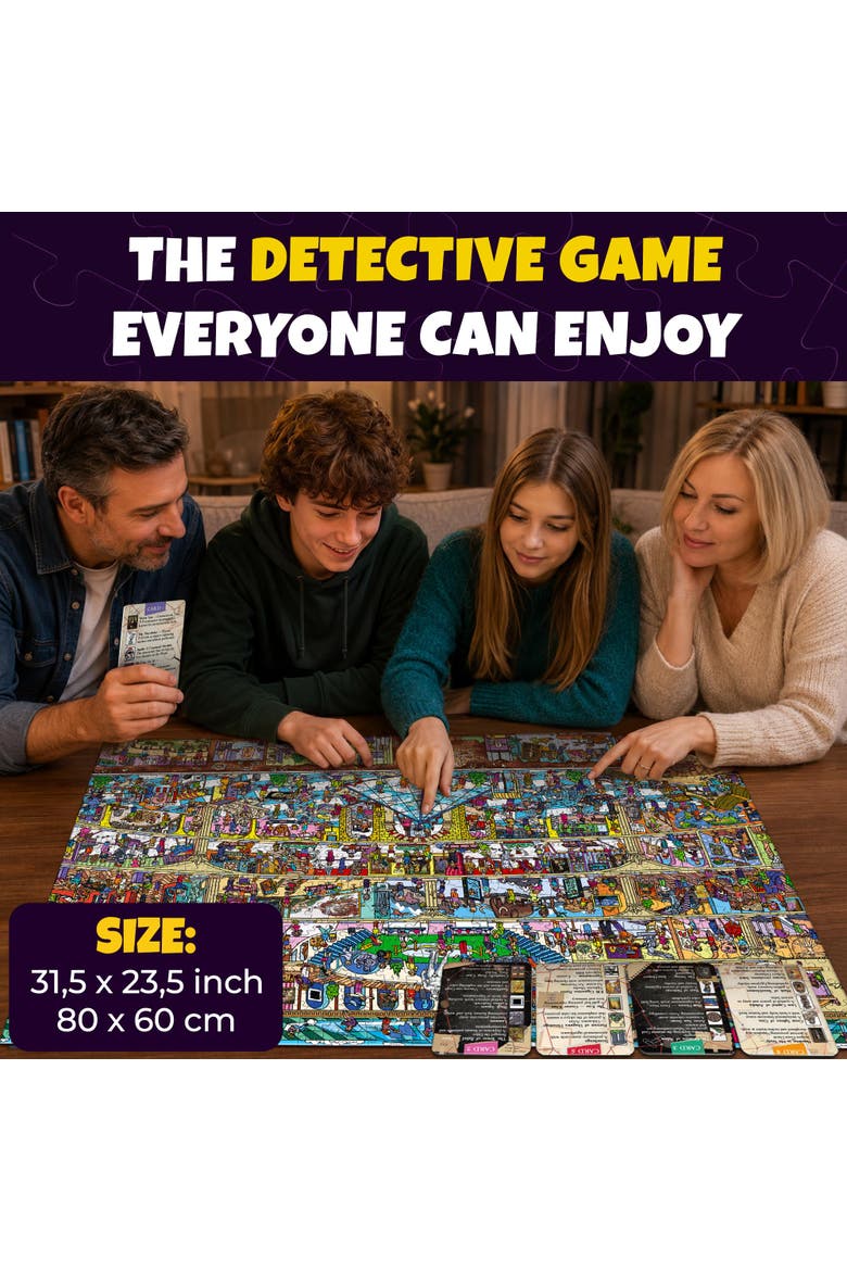 1000-Piece Mystery & Adventure Jigsaw Puzzles for Adults, Teens & Family with Bonus Challenges, Alternate, color, Museum