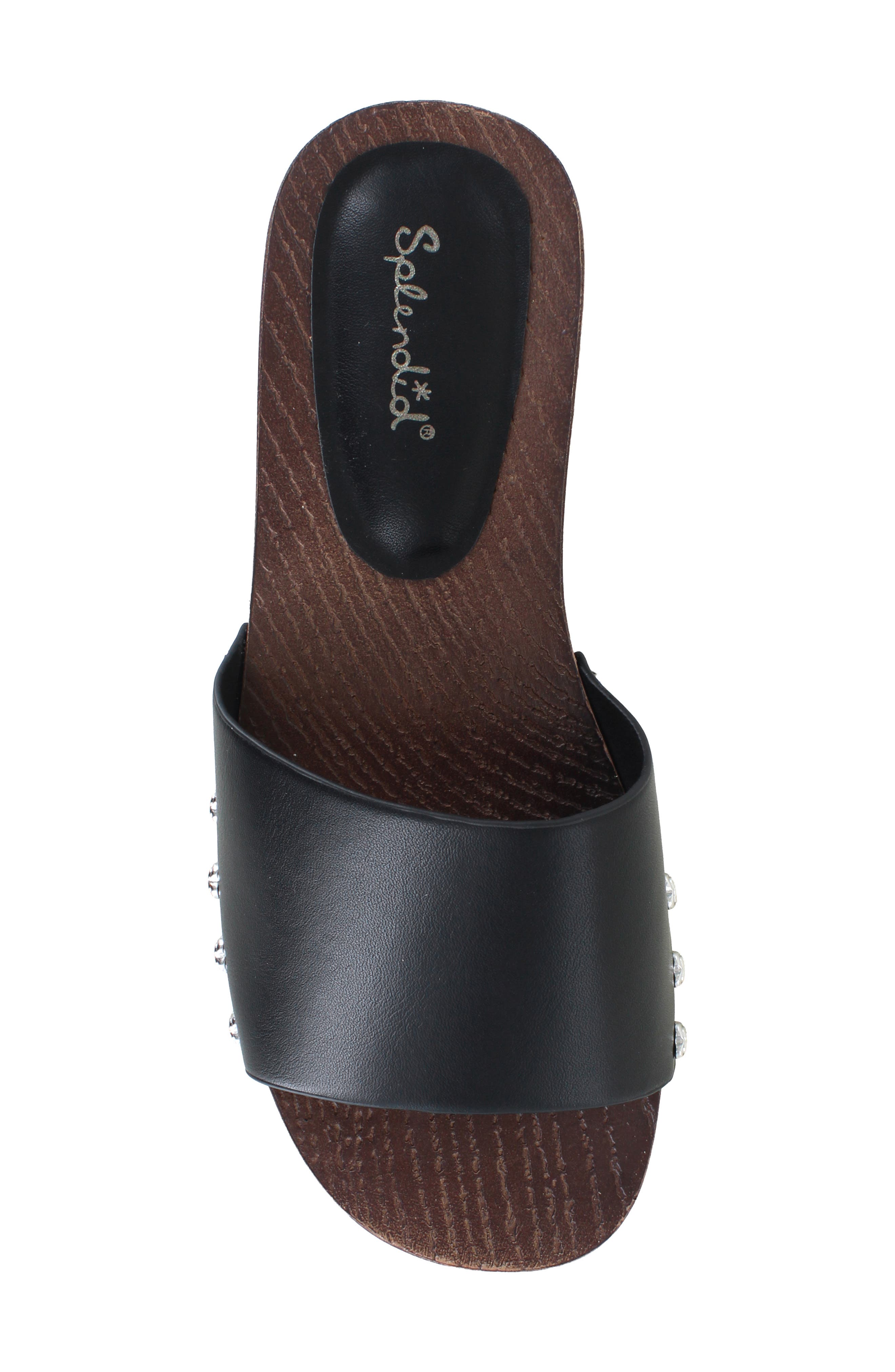 Mila Slide Sandal, Alternate, color, BLACK