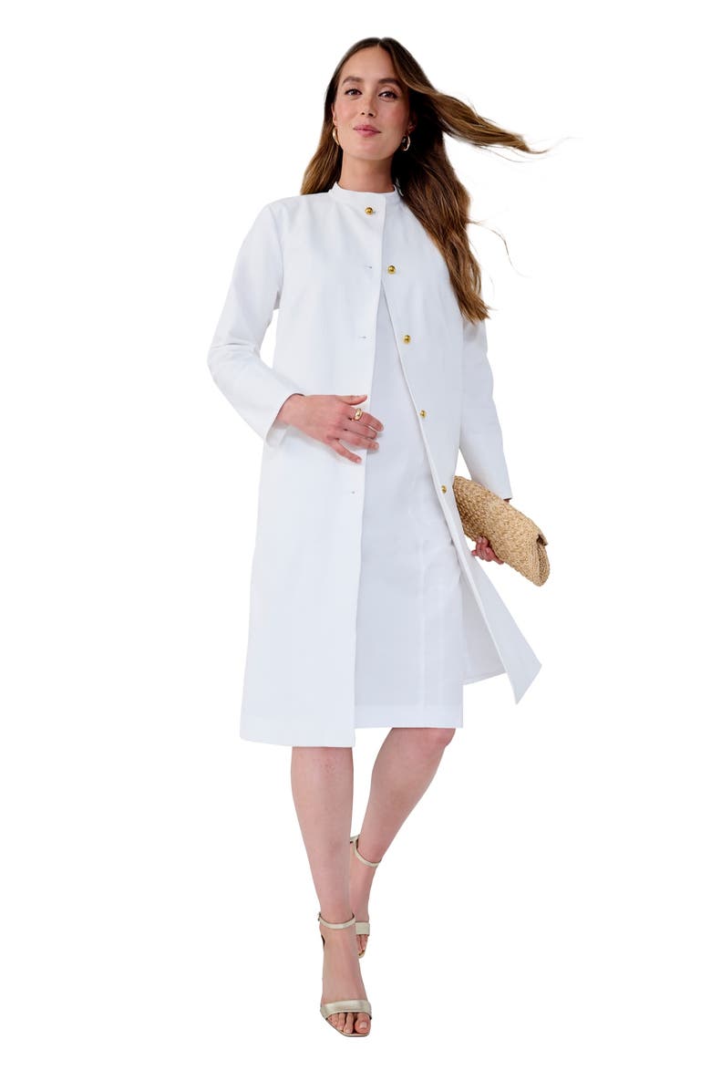 Jessica London Swing Jacket Dress, Main, color, White