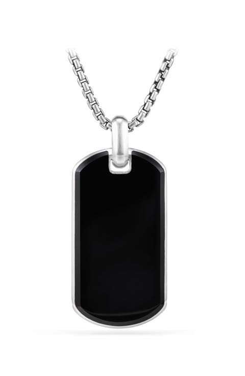 Exotic Black Onyx Stone Tag