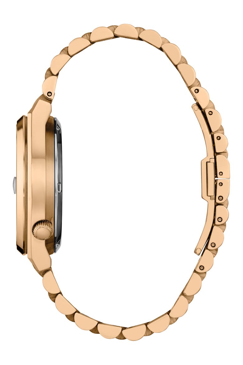 TSUYOSA 60 Rose Gold Tone Automatic Bracelet Watch, 40mm, Alternate, color, ROSE GOLD-TONE