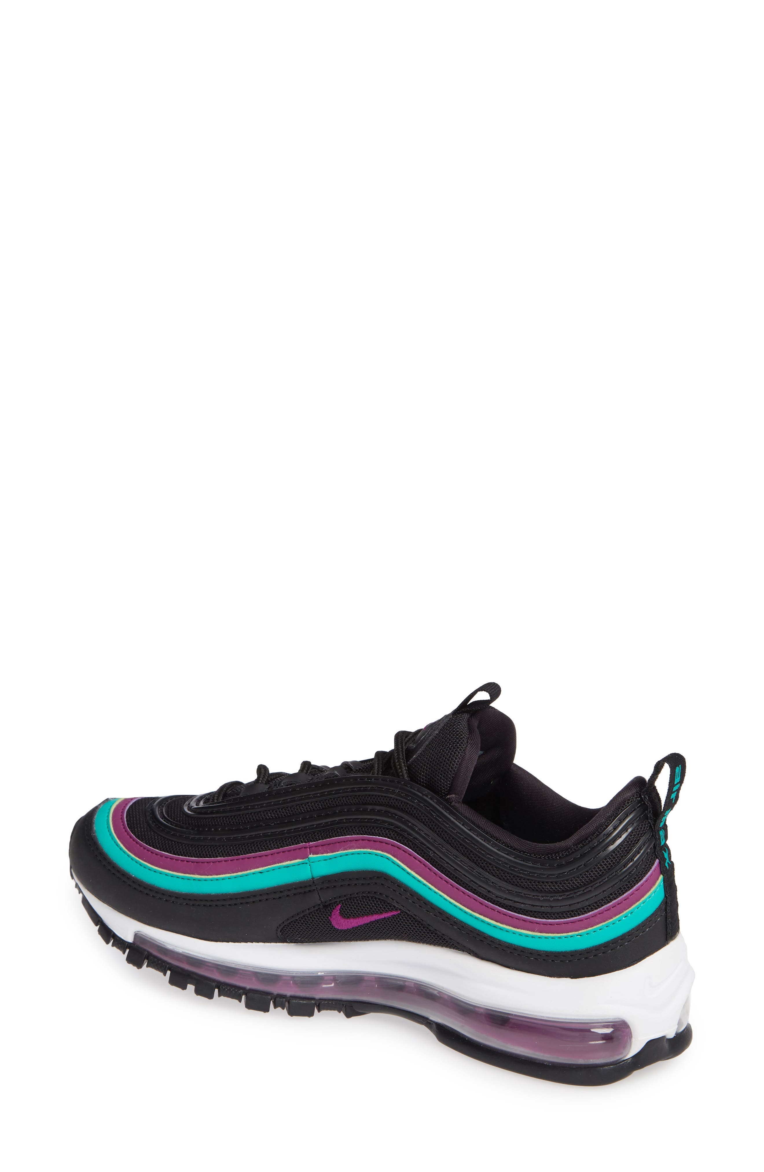 Air Max 97 Sneaker, Alternate, color, BLACK/ GRAPE/ EMERALD/ BLACK