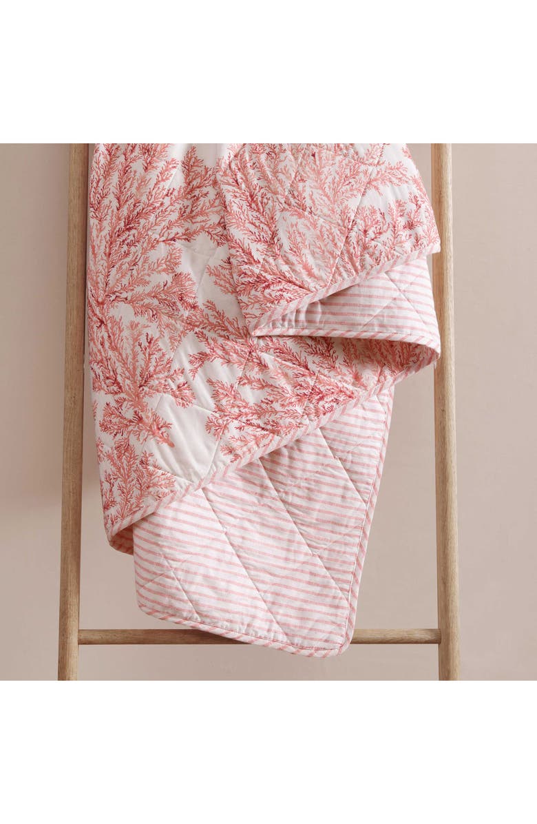 Tommy Bahama Coral Garden Reversible Quilt & Sham Set, Alternate, color, Rose Coral