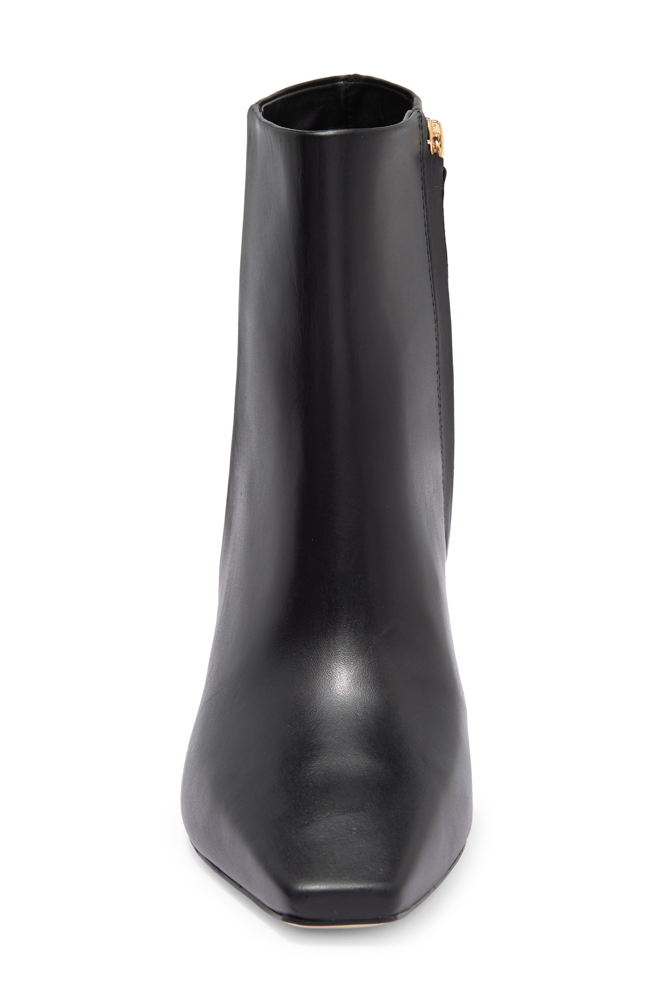 Mari Leather Bootie, Alternate, color, BLACK
