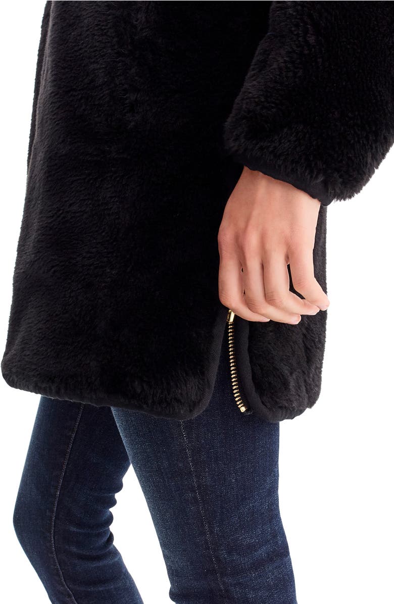 J.Crew Zip-Up Teddy Coat, Alternate, color,