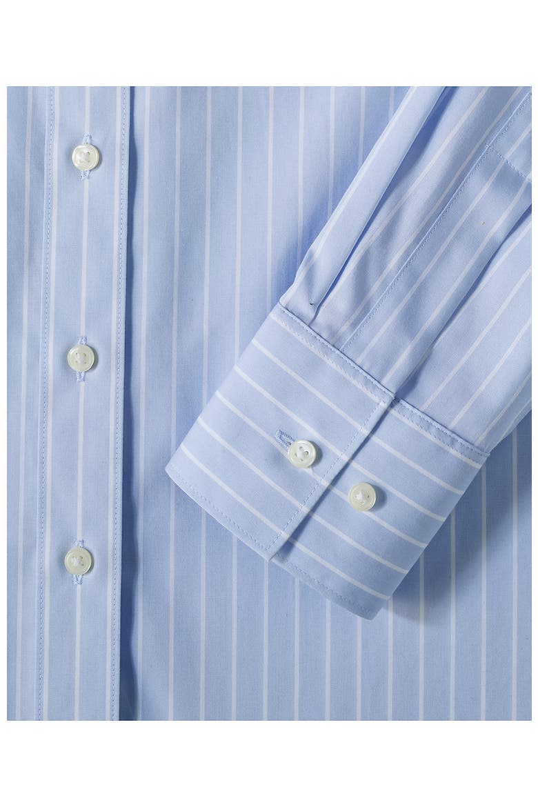 No Iron Oversized Poplin Extra Long Tunic, Alternate, color, Le Crest/Blue Stripe