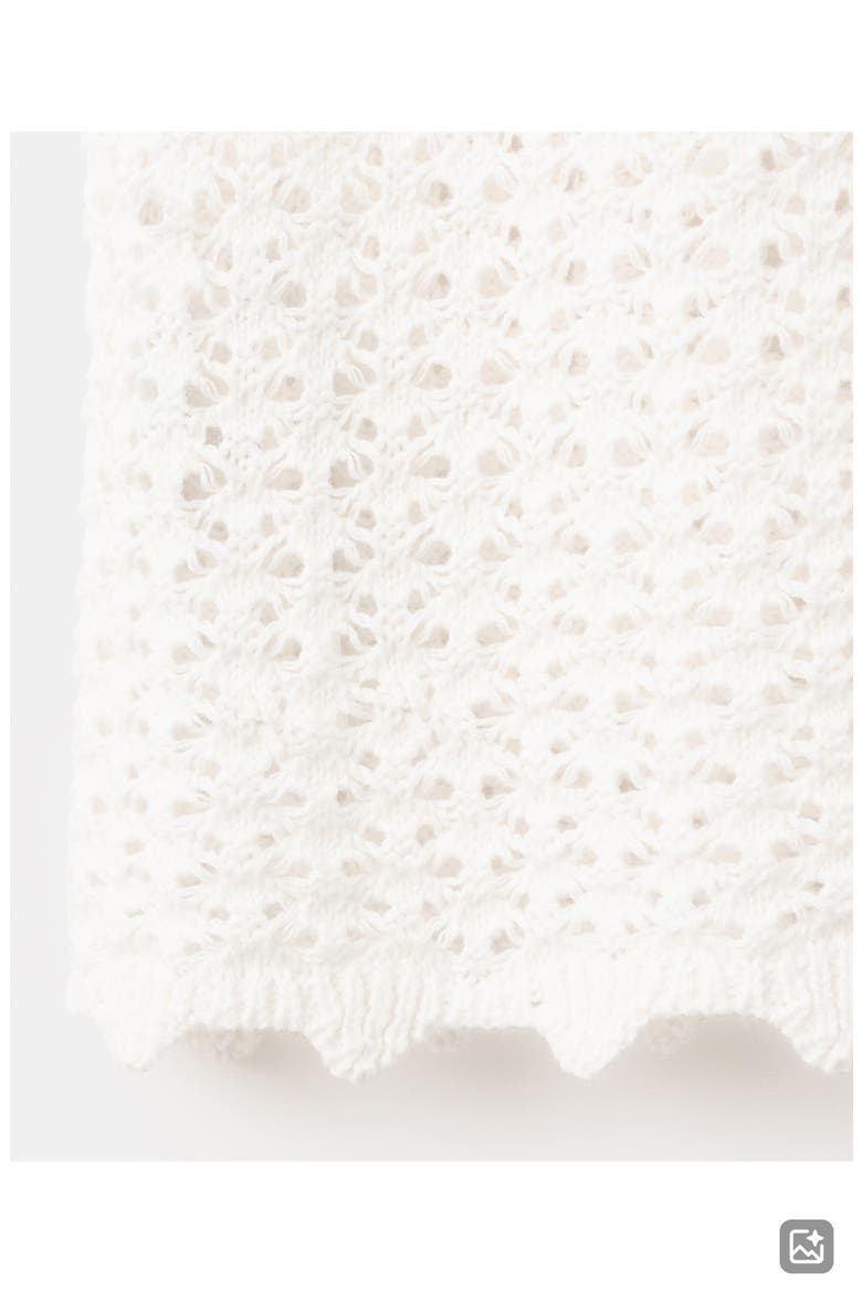 Kids' Cotton Pointelle Knit Maxi Skirt, Alternate, color, WHITE