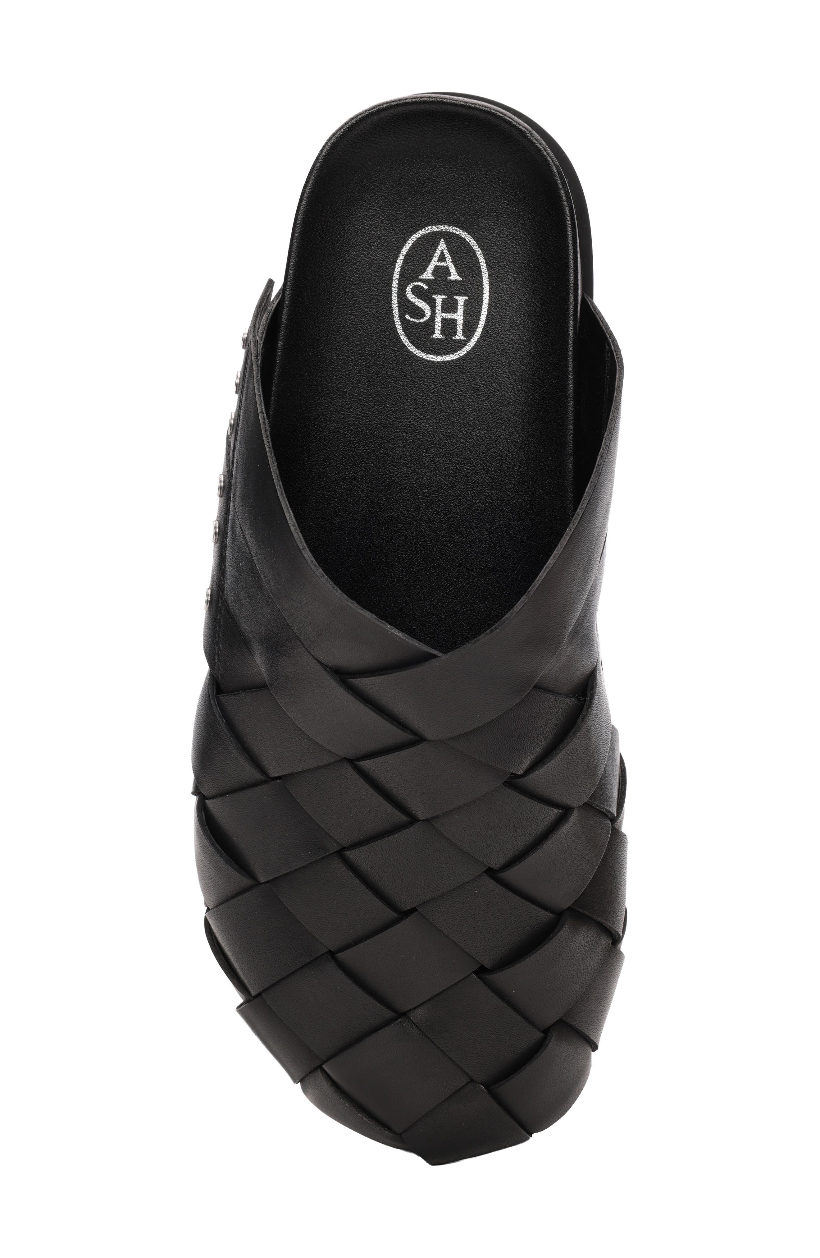 Ash Tor Woven Clog, Alternate, color, Black