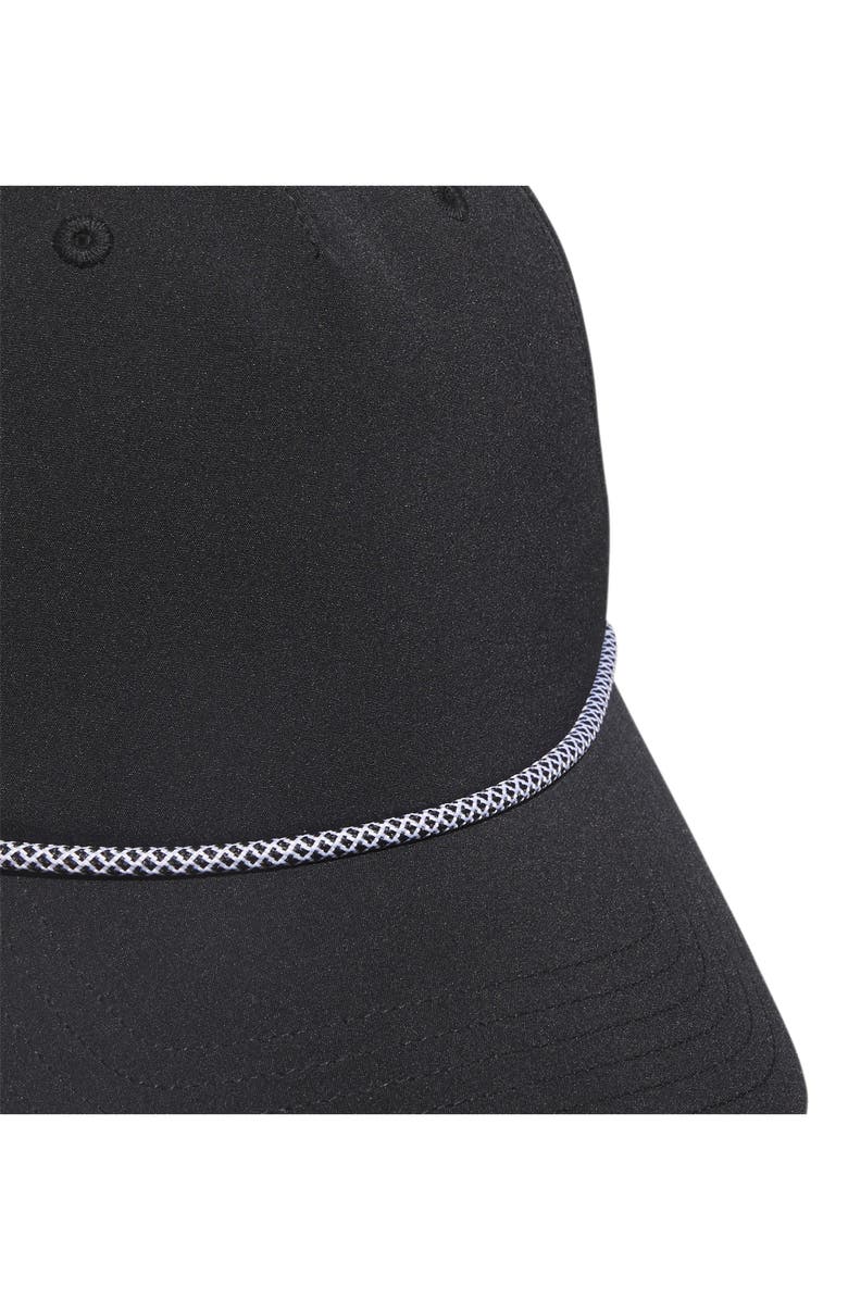 adidas Golf Rope Trim Golf Snapback Hat, Alternate, color, Black