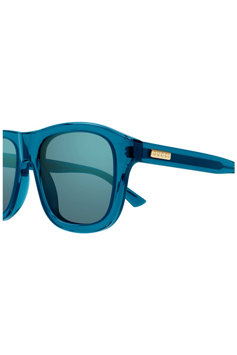 54mm Pilot Sunglasses, Alternate, color, BLUE