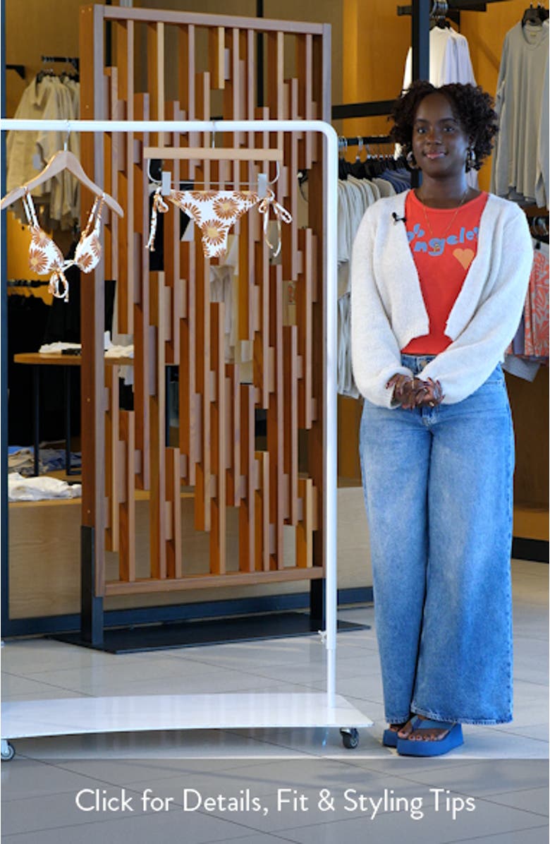 Fresh Daze Floral Side Tie Bikini Bottoms, sales video thumbnail