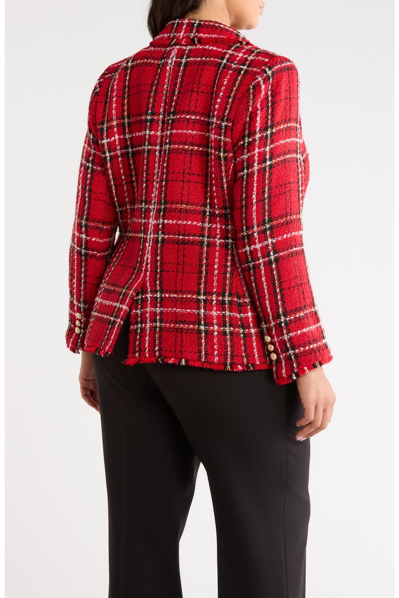 Plaid Blazer, Alternate, color, LIPSTICK MULTI