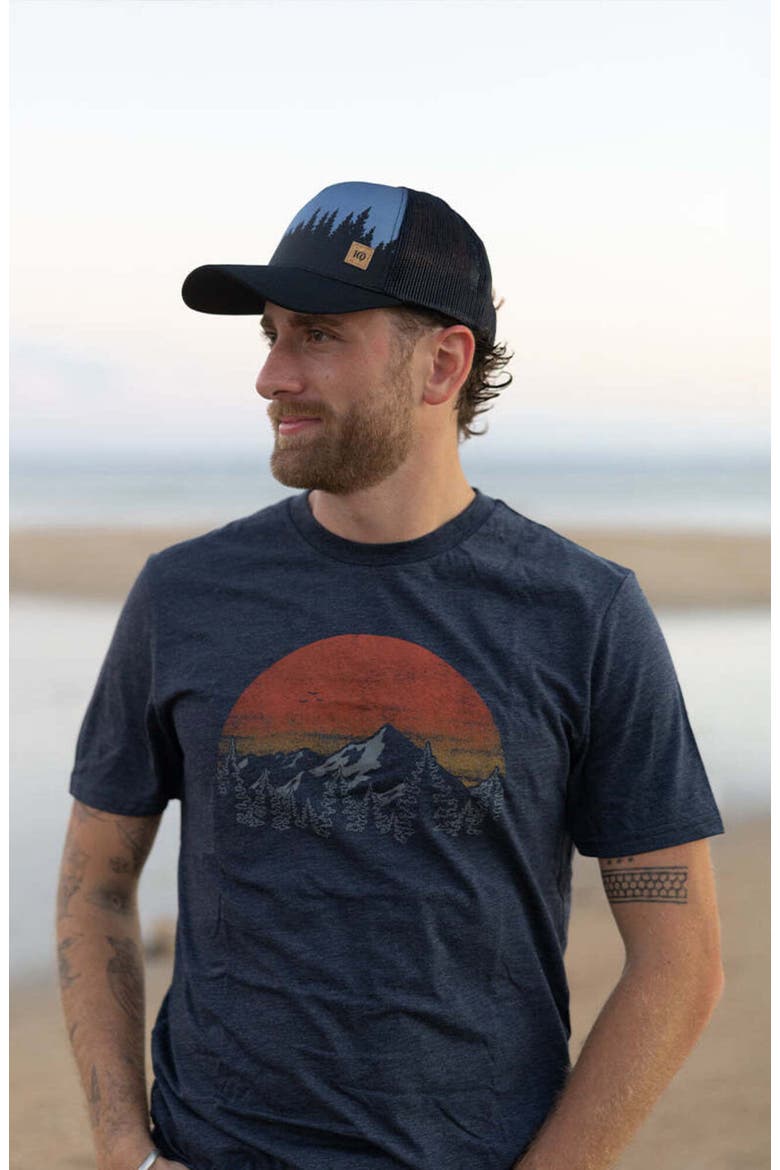 Vintage Sunset T-Shirt, Alternate, color, Midnight Blue Heather/Arbutus