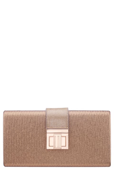 Presly Faux Leather Clutch
