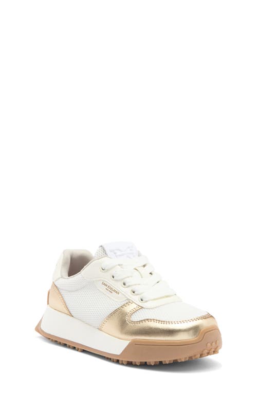 Shop Sam Edelman Kids' Lenny Erika Sneaker In Gold