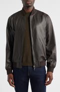 Emporio Armani Leather Bomber Jacket