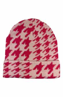 MARCUS ADLER Houndstooth Cuff Beanie