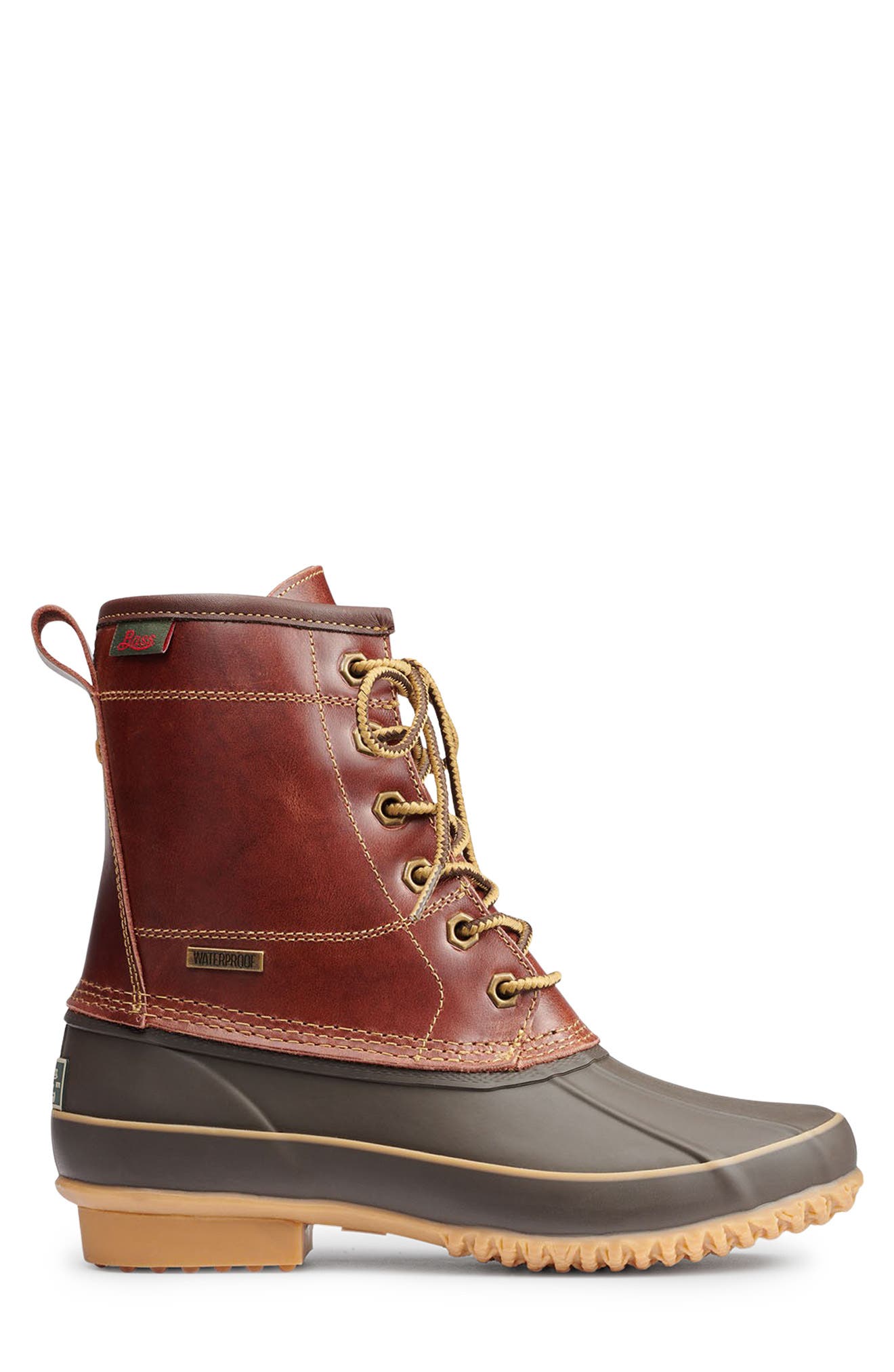 Duclair Duck Boot, Alternate, color, DARK BROWN
