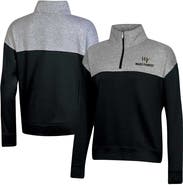 Champion Women's Champion Black Wake Forest Demon Deacons Color-Blocked Quarter-Zip Sweatshirt