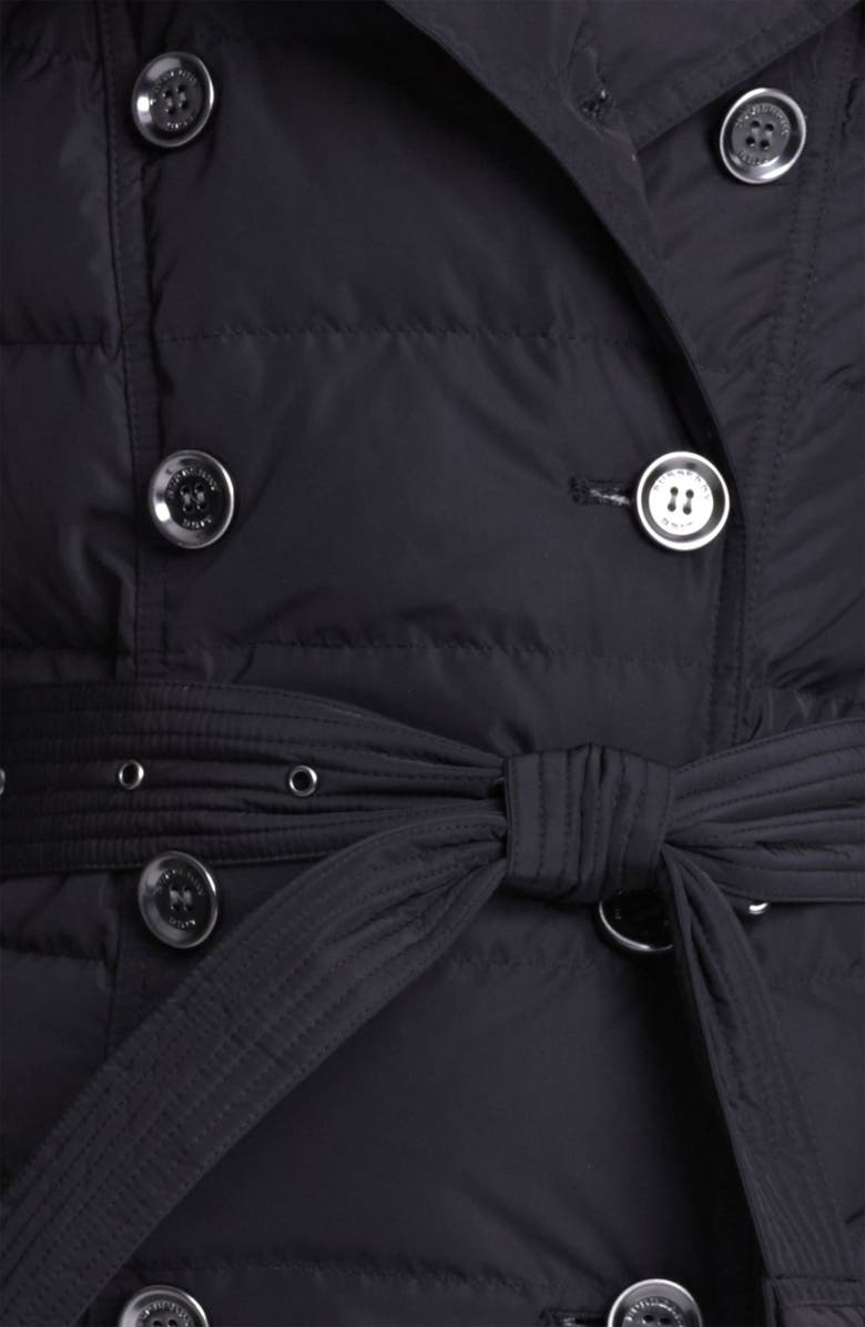 Burberry Brit Channel Quilted Down Coat, Alternate, color, 